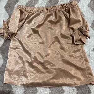 Elegant Tan Women's Top